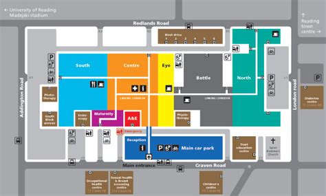 Royal Berkshire Hospital external wayfinding on Behance