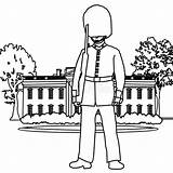 British Royal Guard Coloring Page Pages sketch template