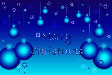 Merry Christmas Blue Wallpaper | Flickr - Photo Sharing!