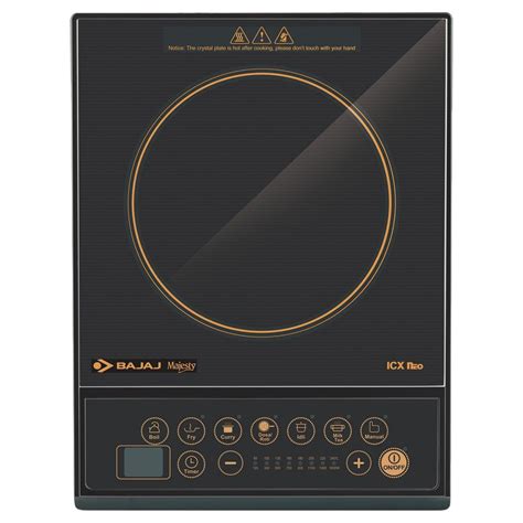 Bajaj Majesty ICX Neo 1 Burner Induction Cooktop (Black) - Buy Now At Lowest Price | Cbshop.in