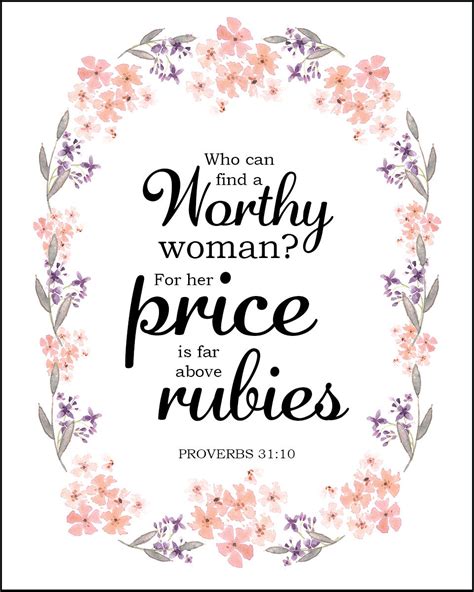 Proverbs 31:10 Worth Far Above Rubies - Free Bible Verse Art Downloads ...