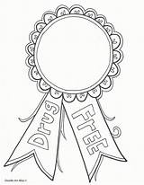 Awareness Ribbon Coloring Page sketch template