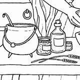 Apothecary Coloring Pages sketch template