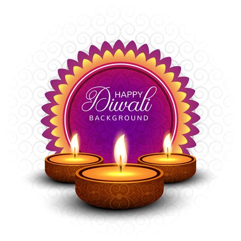 Happy diwali diya oil lamp festival card background 250454 Vector Art at Vecteezy