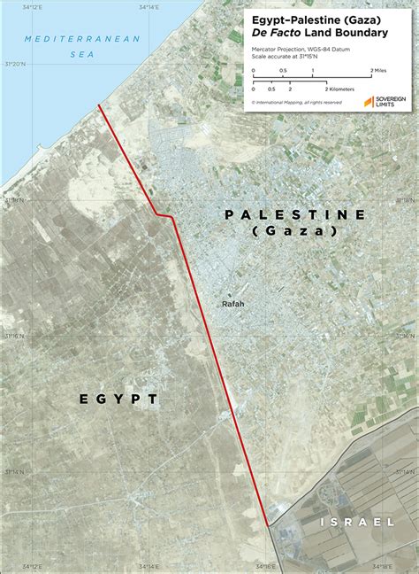 Egypt–Palestine (Gaza) Land Boundary | Sovereign Limits