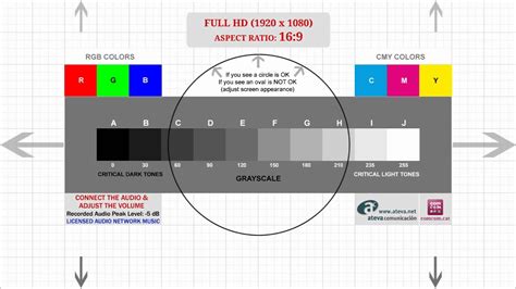 Test pattern video screen FULL HD - calibración de proyector o pantalla TV - YouTube