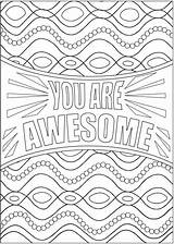 Youre Awesome Coloring Pages sketch template