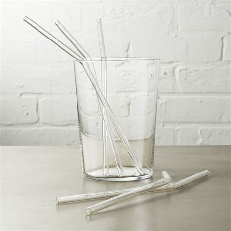 Glass Straws Set of 8 + Reviews | CB2 Canada