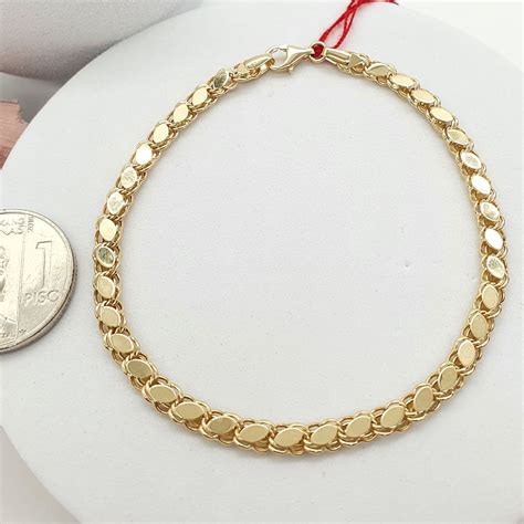 Damascus Bracelet 18K Gold – ZNZ Jewelry Affordagold