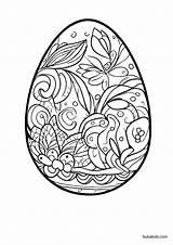 Easter Egg Coloring Pages Printable Easy sketch template