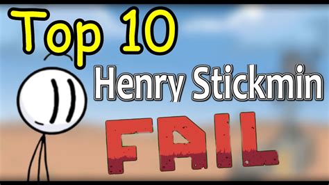 Top 10 Henry Stickmin Fails - YouTube