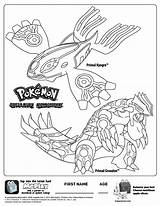 Primal Kyogre Coloring Pages sketch template