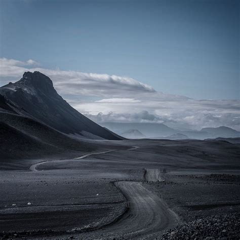 Iceland, Iceland - Black volcanic desert...north of Hekla in 2020 ...