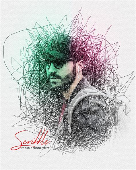 Photo Effect Scribble Art - Design Cuts