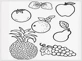 Mewarnai Gambar Buah Buahan  Anak Cemerlang Fruit coloring Pages sketch template