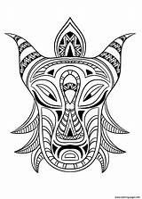 African Mask Coloring Page  Free Printable Sheets sketch template