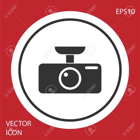 🔥 Free download Grey Car DVR Icon Isolated On Red Background Car Digital Video [1300x1300] for ...