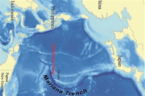 Where Is The Mariana Trench and Challenger Deep? - WorldAtlas