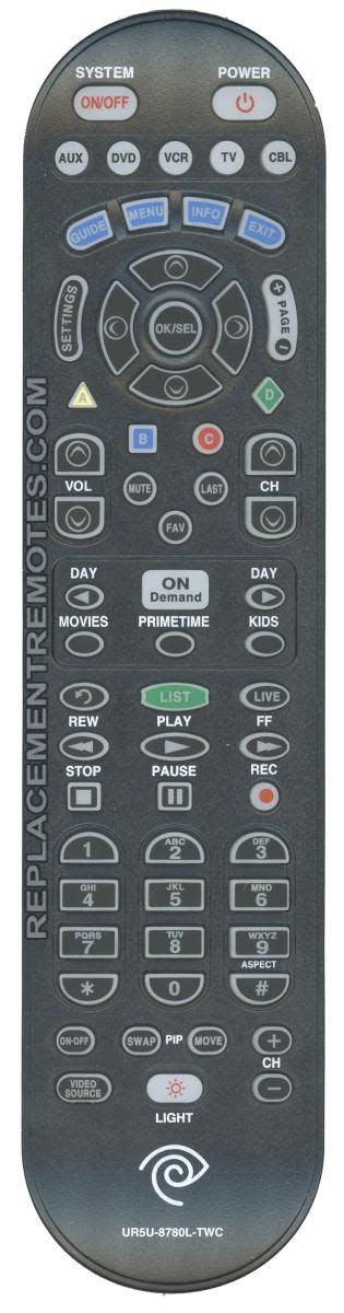 Buy TIME-WARNER CLIKR-5 -UR5U-8780L-TWC Cable Box Remote Control