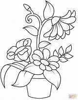 Flowerpot coloring Page  Free Printable Coloring Pages sketch template