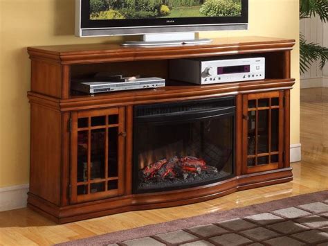 Dwyer Electric Fireplace Entertainment Center in Burnished Pecan… | Fireplace entertainment ...