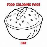 Premium Vector  Of OAT Illustration coloring Page For Kids sketch template