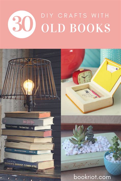 30 Easy To Advanced DIY Crafts With Old Books You Can Do | Book Riot