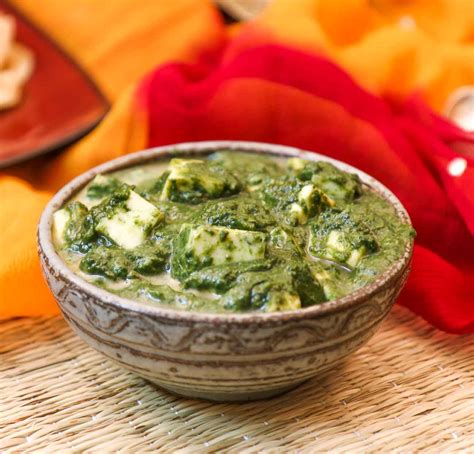 INDIAN VEGETARIAN RECIPE: Palak Paneer- Spinach With Indian Cottage Cheese