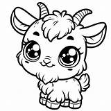 Goat Coloring Pages 24  Gem sketch template