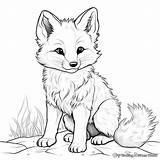 Cute Fox Coloring Pages  Free & Printable sketch template