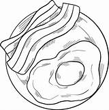 Bacon And Eggs coloring Page  Free Printable Coloring Pages sketch template