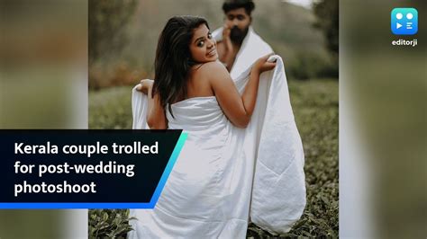 Kerala couple trolled for post-wedding photoshoot - YouTube