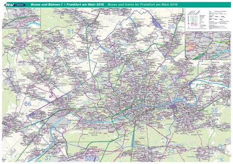 Frankfurt train and bus map