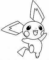Cute Pichu Coloring Pages Printable Pdf  Coloringfoldercom sketch template