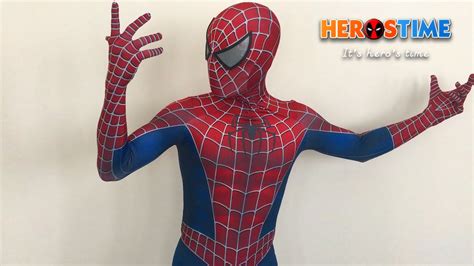 Spider-man Classic Cosplay Suit Tobey Maguire Edition Spiderman Cosplay Costume ...