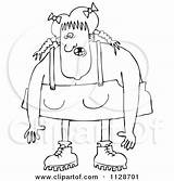 Hillbilly Clipart Coloring Cartoon Computer Pages Using Man Clip  sketch template
