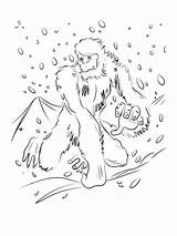 A Yeti coloring Page  Download Print Or Color Online For Free sketch template