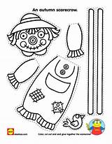 Printable Scarecrow Patterns Cut Out Sketch Coloring Page sketch template