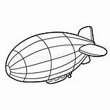 Airship Coloring Stock Illustrations – 448  sketch template