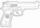 Handgun Coloring Page  Free Printable Pages For Kids sketch template