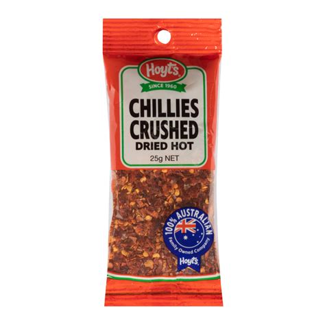 Hoyts Chillies Dried Crushed Hot - Hoyts Food