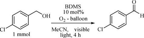 Scheme 1 Oxidation of 4-chlorobenzyl alcohol to 4-chlorobenzaldehyde... | Download Scientific ...