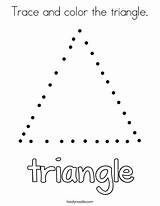 Trace And color The triangle Coloring Page  Twisty Noodle sketch template