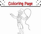 Circus Trainer  Holding whip coloring Page 35132933 Vector Art At Vecteezy sketch template