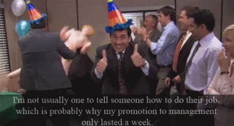 The Office Michael Scott Management Promotion GIF | GIFDB.com