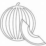 멜론 이모티콘 색칠하기 sketch template
