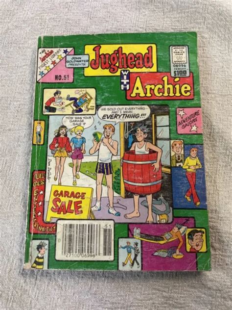 VINTAGE COMIC BOOK Cartoon Jughead With Archie Digest Magazine Mancave Retro 51 $6.45 - PicClick