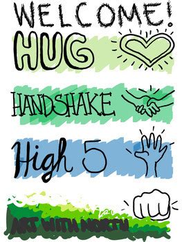 Classroom Greeting Poster by Art with North | Teachers Pay Teachers