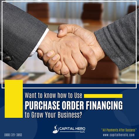 Purchase Order Financing | Business capital, Finance, Financial goals