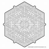 Geometric Coloring Pages Patterns Printable Designs Doodle Colouring  sketch template